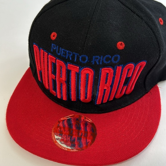 New League Men’s Hat SnapBack adjustable Red Black One size - Picture 7 of 7